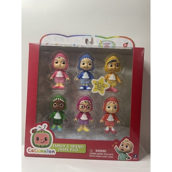 CoComelon Official Family & Friends 3" Figure Shark Theme Kids Character Toy NEW - Picture 11 of 12